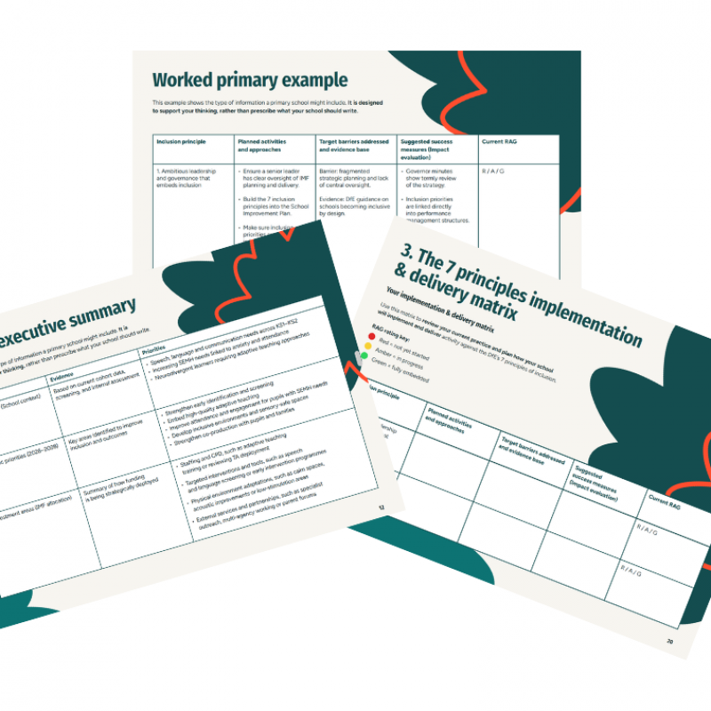 Free Inclusion Strategy Planning Tool for Mainstream Schools in England